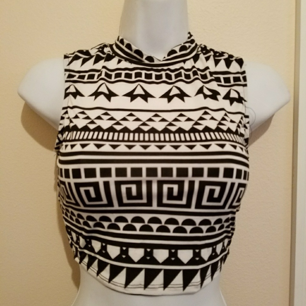 Aztec crop top